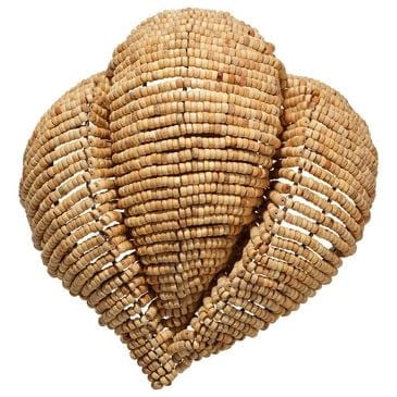 Jamie Young Direct Ship Elmont 1-Light Wood Beaded Wall Sconce in Natural, , large