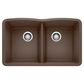 Blanco Diamond 32" Equal Double Bowl Kitchen Sink in Cafe, , large