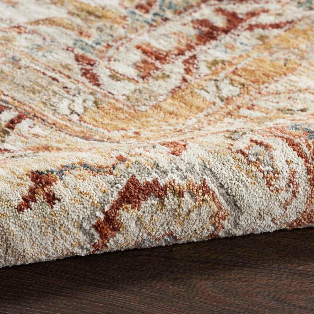 Nourison Sahar 2&#39;3&quot; x 10&#39;2&quot; Rust Runner, , large
