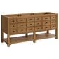 James Martin Malibu 72" Double Bathroom Vanity in Amber Birch with 3 cm Lime Delight Quartz Top and Rectangular Sinks, , large