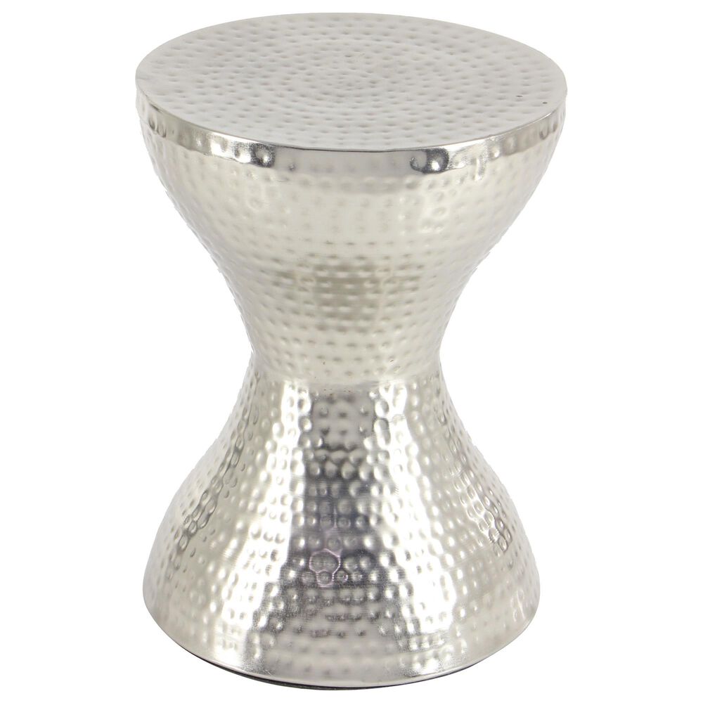 Uma Enterprises Industrial Accent Table in Silver, , large