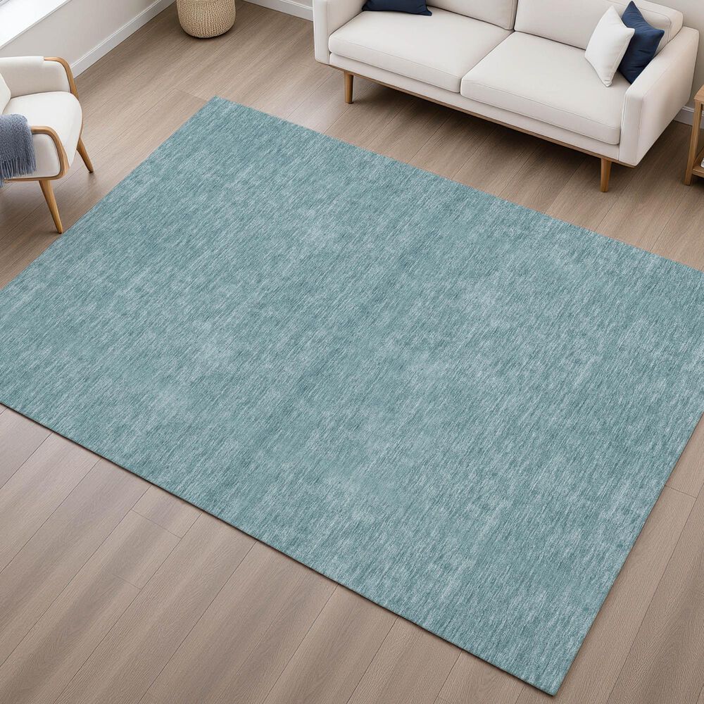 Dalyn Rug Company Soft Essentials Solid Teal 5' x 7'6" Area Rug, , large