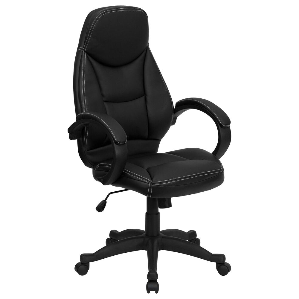Flash Furniture Executive Swivel Chair in Black, , large