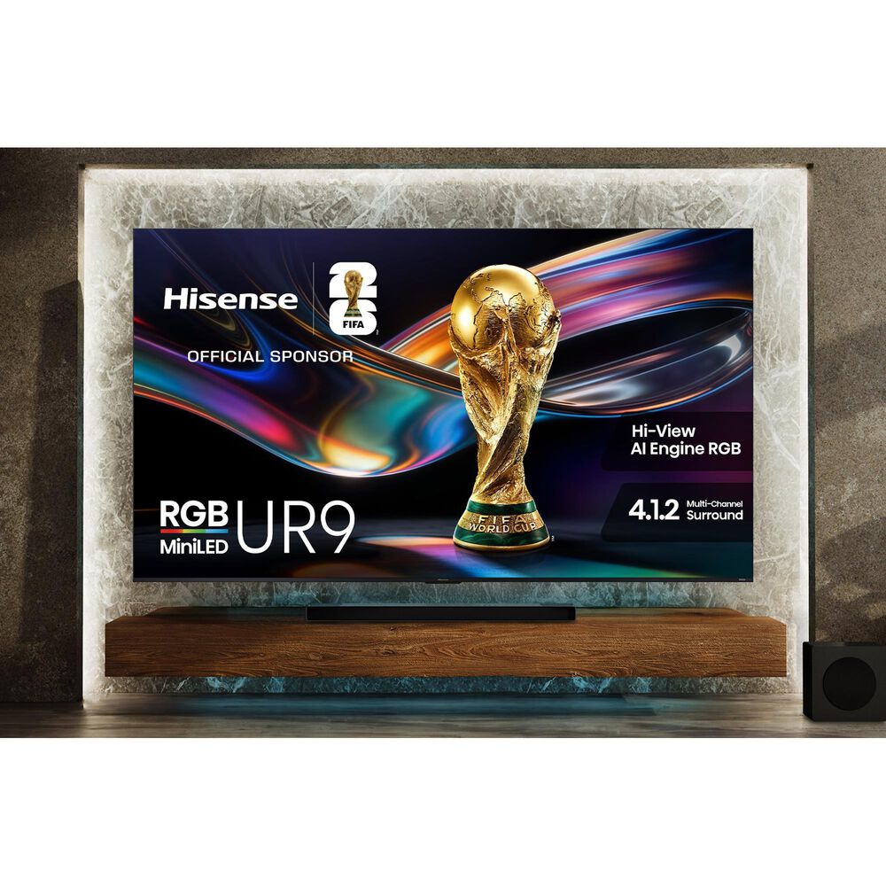 Hisense 100" Class UR9 Series RGB Mini LED 4K in Black - Smart Google TV, , large