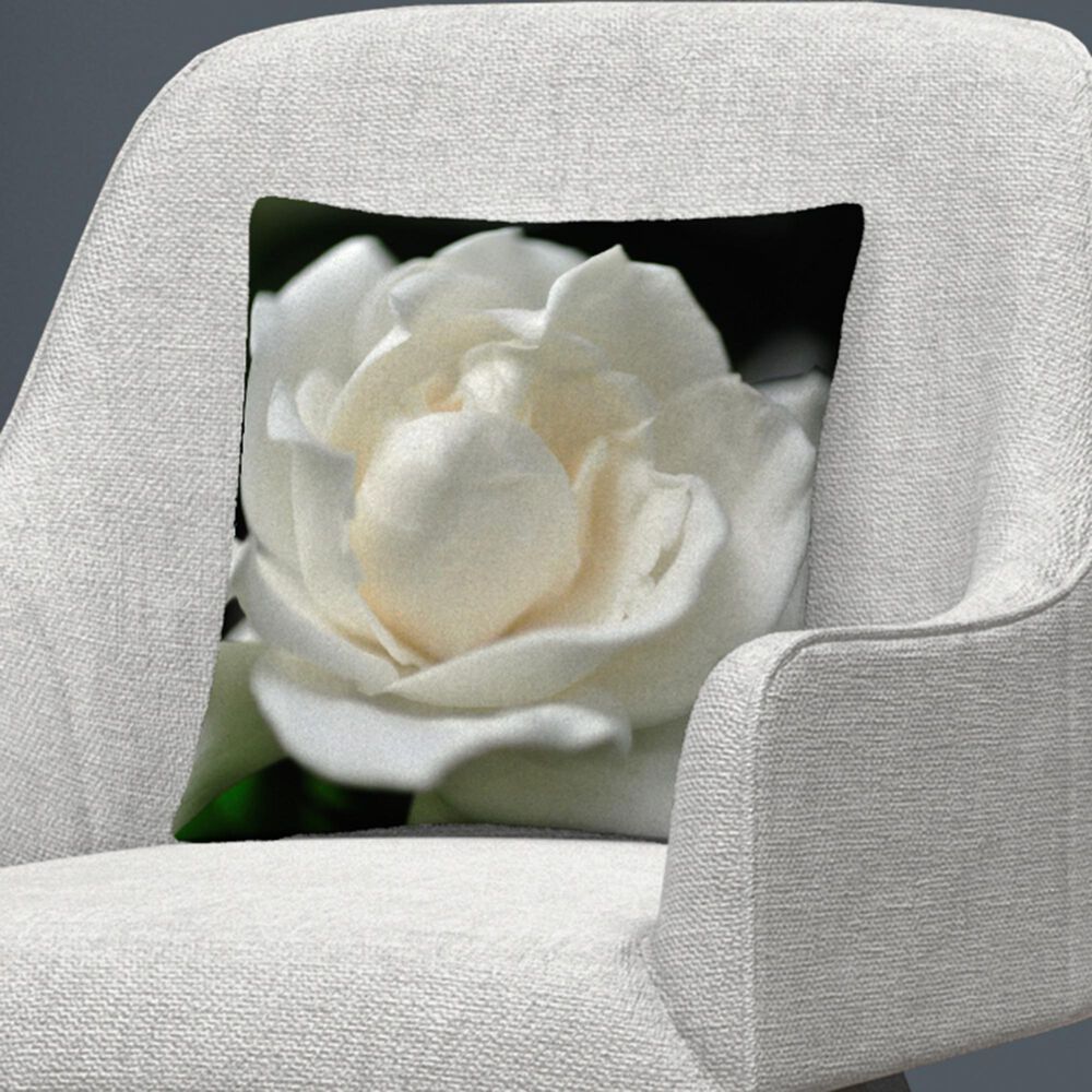 Timberlake Kurt Shaffer 'Lovely Gardenia' 16 x 16 Decorative Throw Pillow, , large