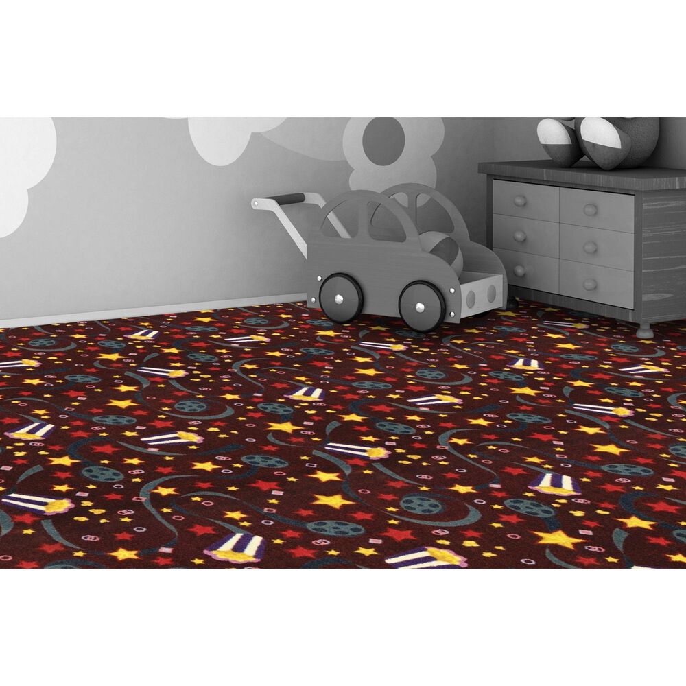 Milliken Brand Code Feature Film Essentials Carpet in Burgundy, , large