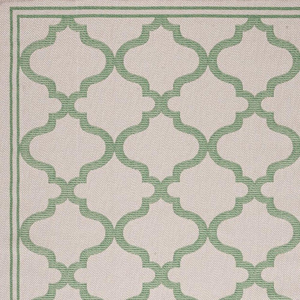 Safavieh Bermuda 2&#39; x 8&#39; Beige and Green Indoor/Outdoor Area Performance Rug, , large
