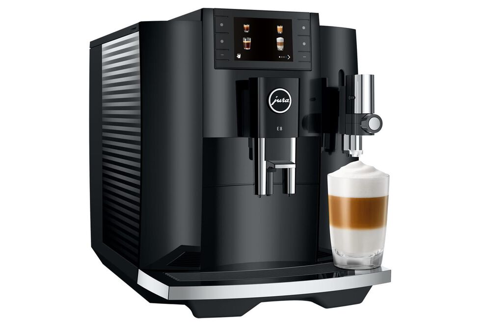 Jura E8 64 Oz Automatic Coffee Maker in Piano Black, , large