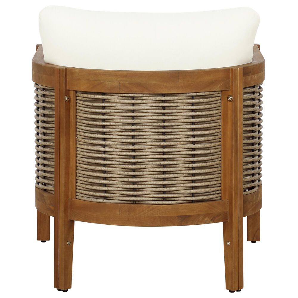 Linon Home Decor Chaddsley Patio Arm Chair in Beige, , large
