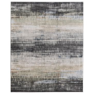 Feizy Greenwich Green and Black 5" x 7"6" Area Rug, , large