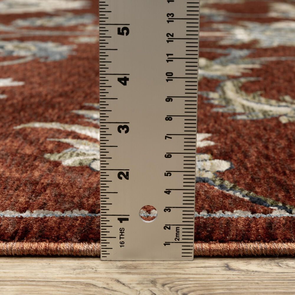 Oriental Weavers Capella Red and Multicolor 7&#39;10&quot; x 10&#39;10&quot; Area Rug, , large