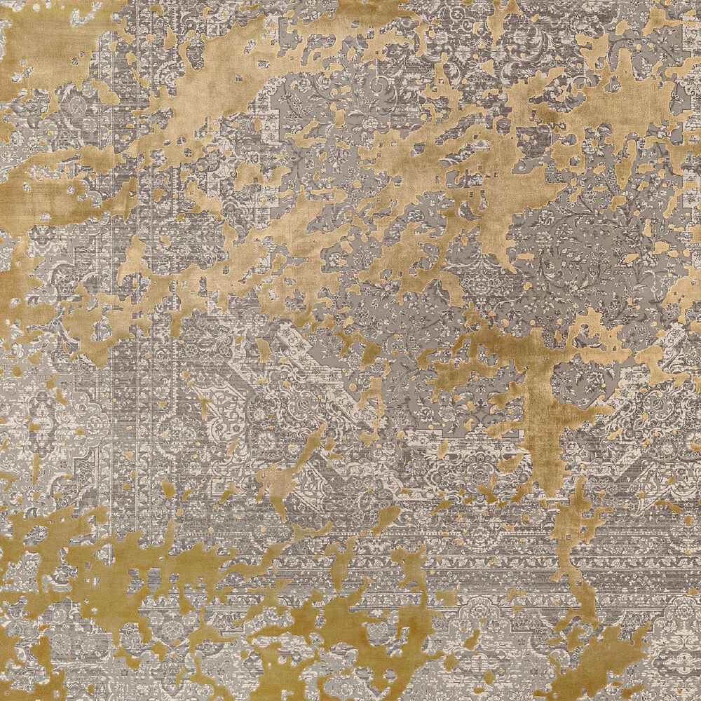 Surya Solar 3&#39; x 9&#39;10&quot; Gray, Tan, Medium Brown and Medium Gray Runner, , large