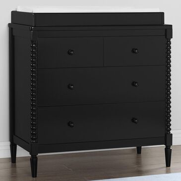Delta Saint 4 Drawer Dresser with Changing Top in Black, , large