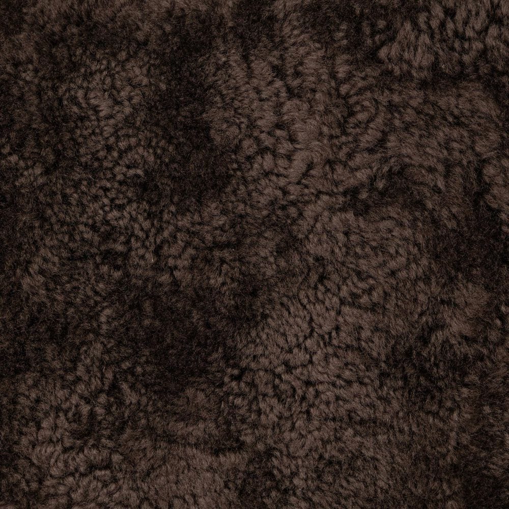 Four Hands Burke Arm Chair in Cocoa Shearling, , large