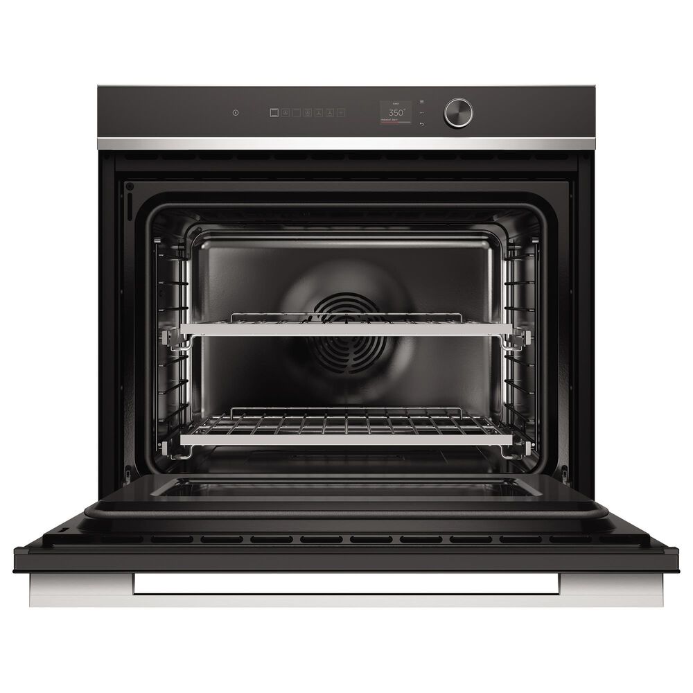 Fisher &amp; Paykel Series 7 30&quot; Contemporary Single Electric Wall Oven with 14 Functions in Stainless Steel and Black, , large