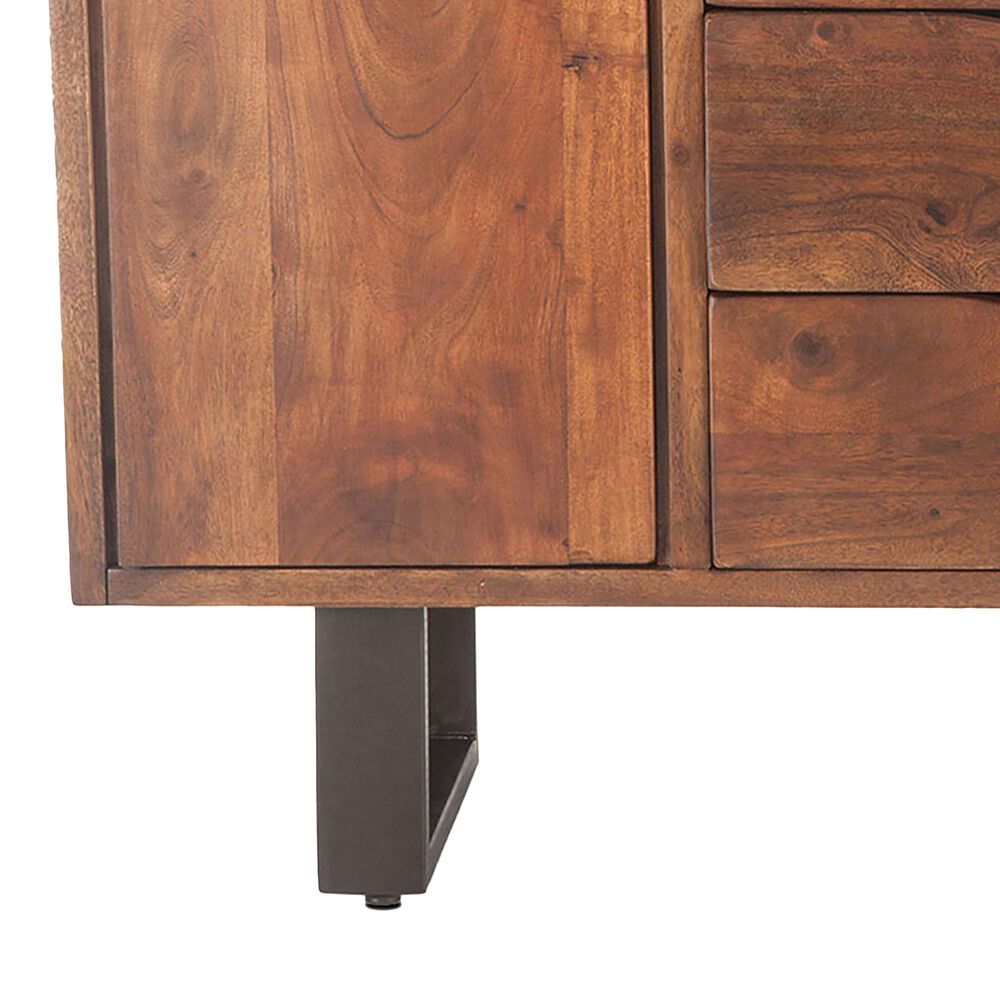 Home Trends & Design Loft 54" Sideboard in Walnut and Antique Zinc