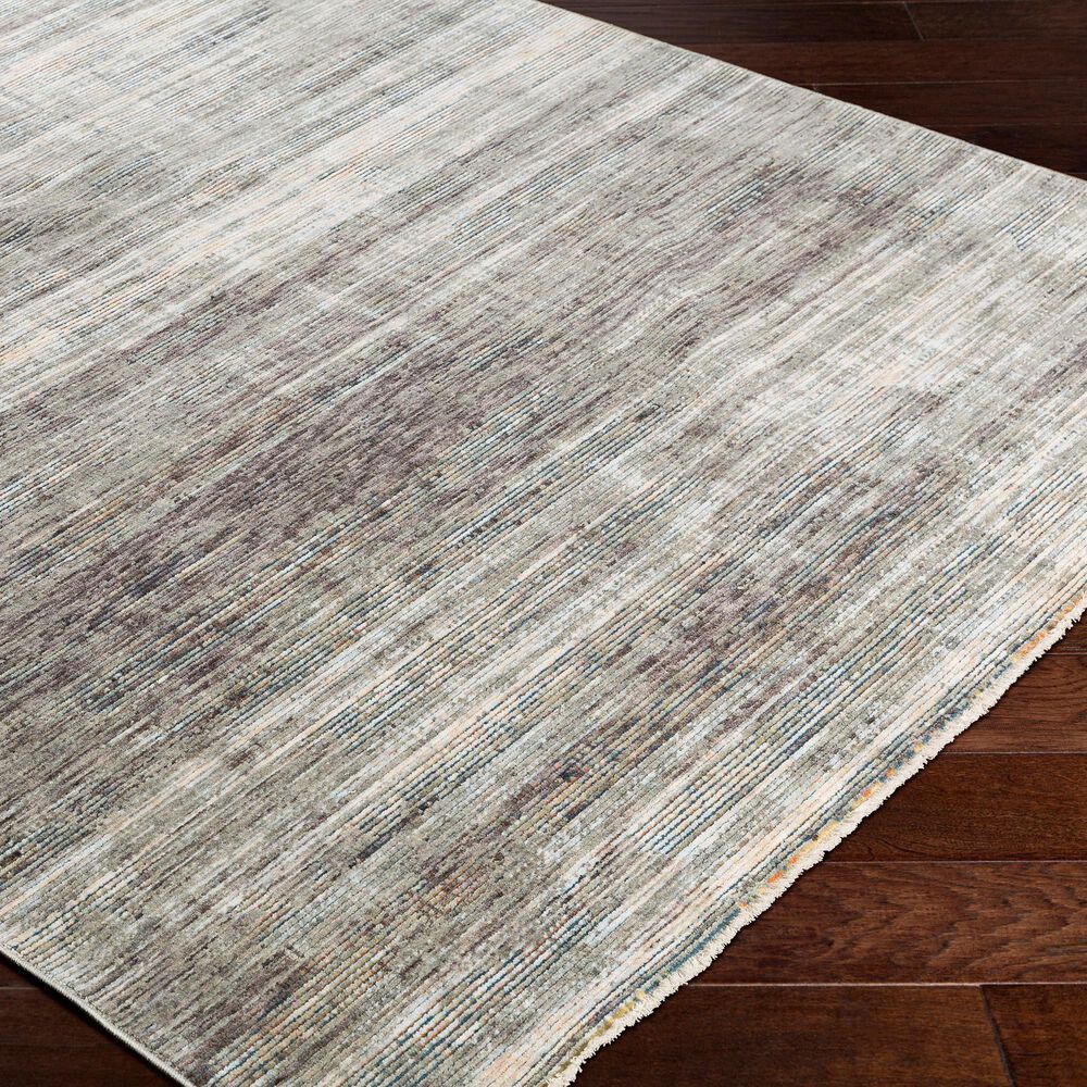 Surya Presidential PDT-2309 5&#39; x 8&#39; Charcoal, Ivory and Blue Area Rug, , large
