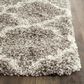 Safavieh Hudson Shag SGH282B-6 6" x 9" Grey/Ivory Area Rug, , large
