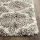 Safavieh Hudson Shag SGH282B-6 6" x 9" Grey/Ivory Area Rug, , large