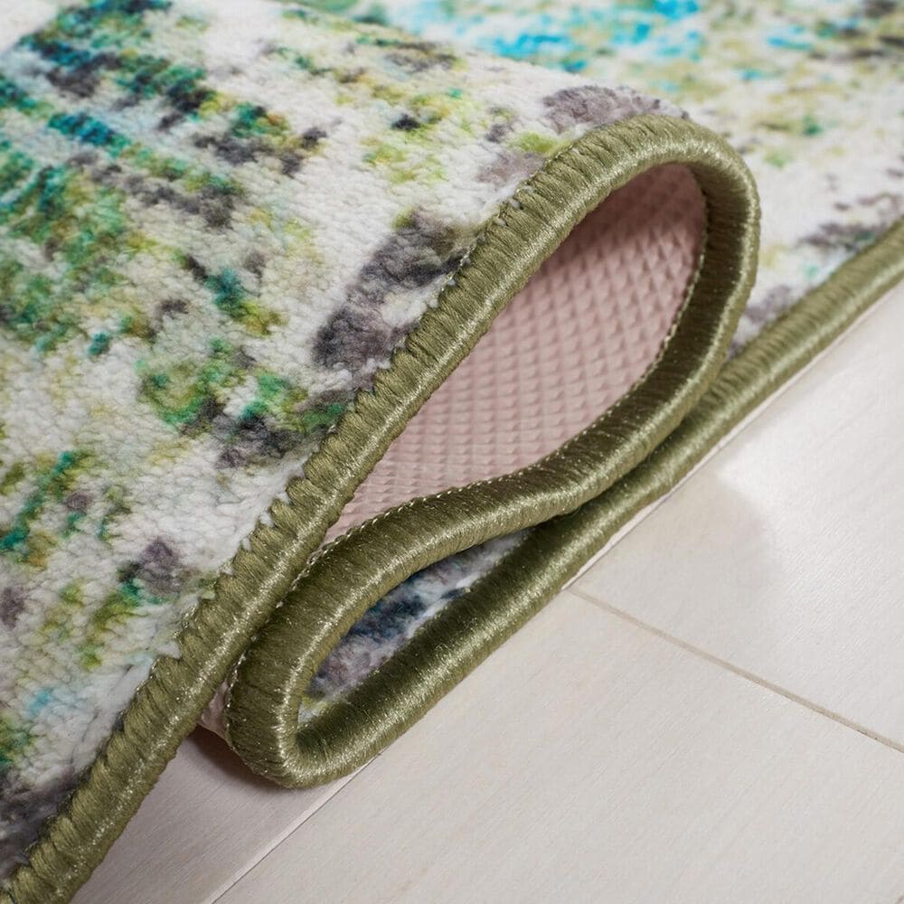 Safavieh Riviera 5&#39;5&quot; x 7&#39;7&quot; Green and Light Blue Area Rug, , large