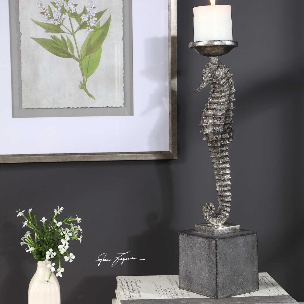 Uttermost Candleholder in Silver Champagne, , large