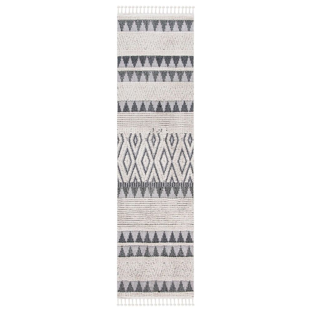 Safavieh Marrakesh MRK519 2"2" x 10" Ivory and Blue Runner, , large