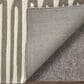 Feizy Kimball Taupe and Ivory 5" x 8" Area Rug, , large