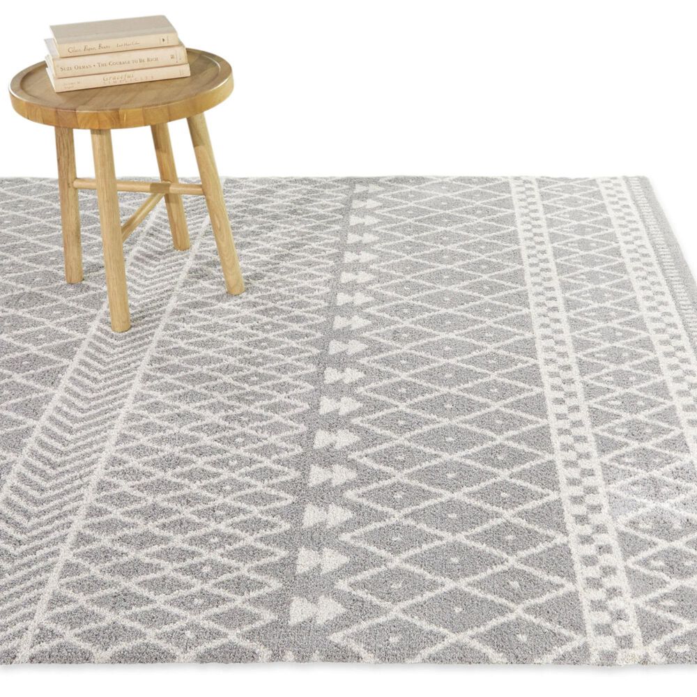 Balta Rugs Ceram 7'10" x 10' Grey Area Rug, , large