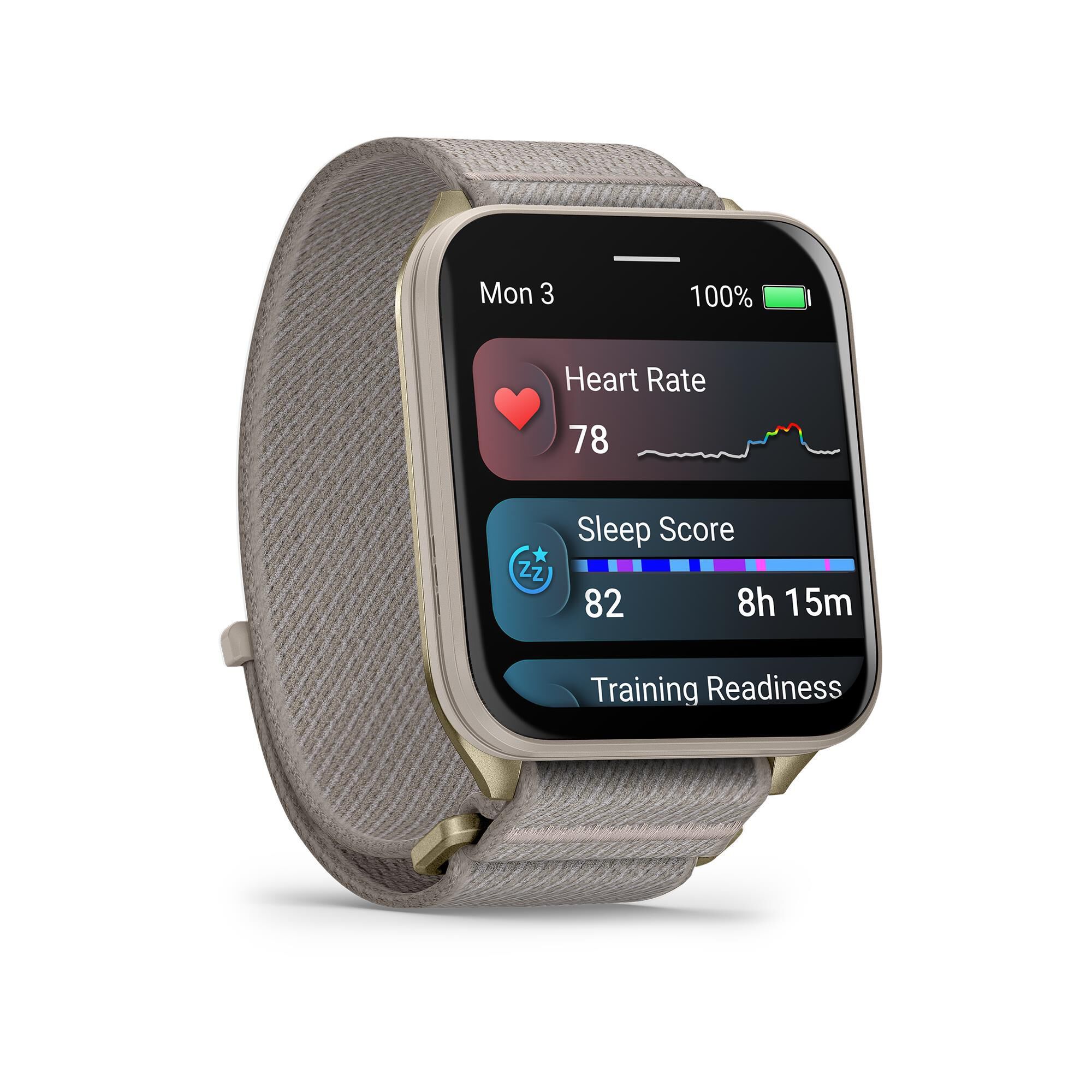 Garmin Venu X1 GPS Smartwatch - Soft Gold with Titanium Caseback