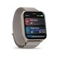 Garmin Venu X1 GPS Smartwatch - Soft Gold with Titanium Caseback and French Gray Nylon Band, , large