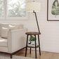 Timberlake Floor Lamp with End Table in Brown and Black, , large