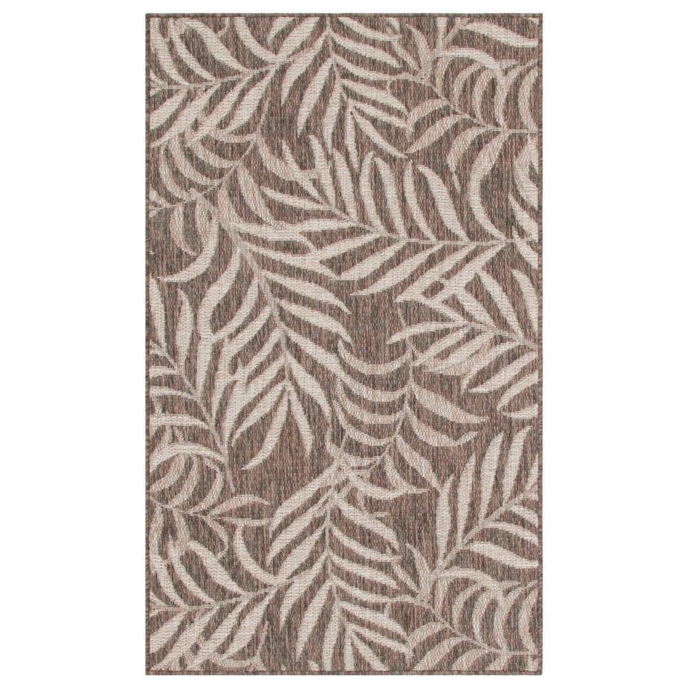 Nourison Garden Oasis Nature Mocha 3" x 5" Indoor/Outdoor Area Rug, , large