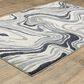ROW by Oriental Weavers Gemma Blue and Grey 7"10" x 10" Area Rug, , large