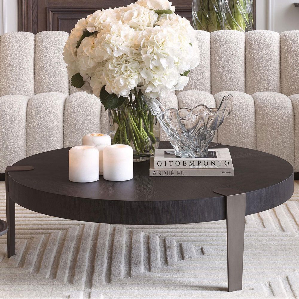 Eichholtz Oxnard Coffee Table in Medium Bronze and Charcoal Grey, , large