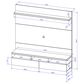 Manhattan City 62.99" Floating Entertainment Center in White Gloss, , large