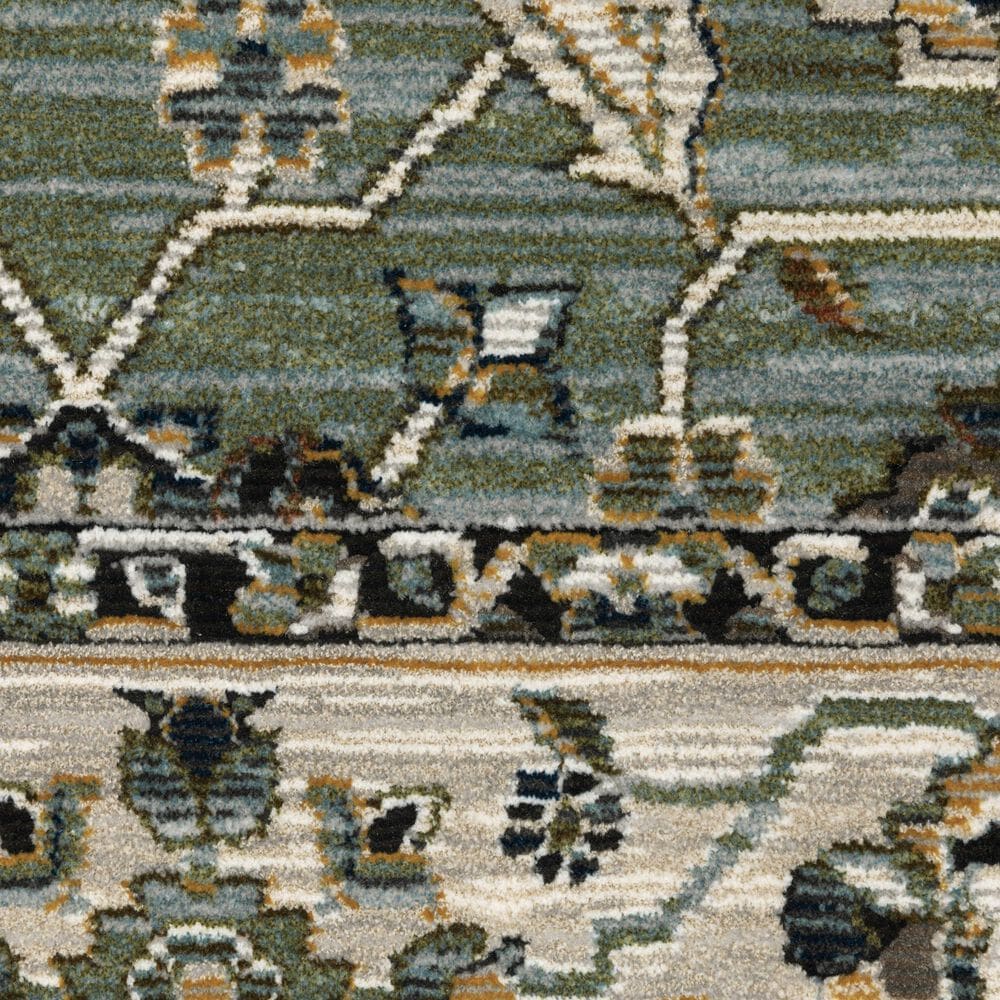 Oriental Weavers Keira KEI07 Blue and Green 9&#39;10&quot; x 12&#39;10&quot; Area Rug, , large