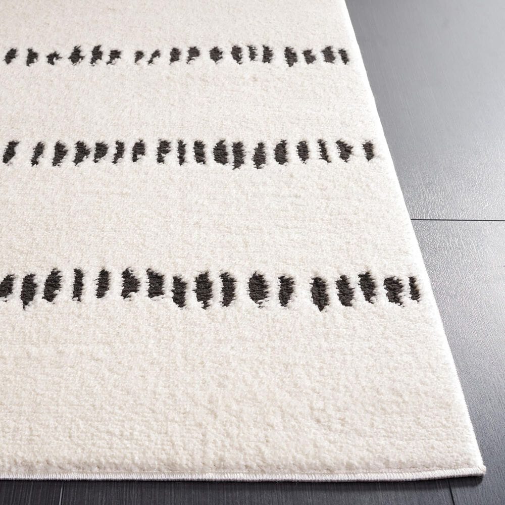 Safavieh Melody MEL114A 5&#39;3&quot; x 7&#39;6&quot; Ivory and Black Area Rug, , large