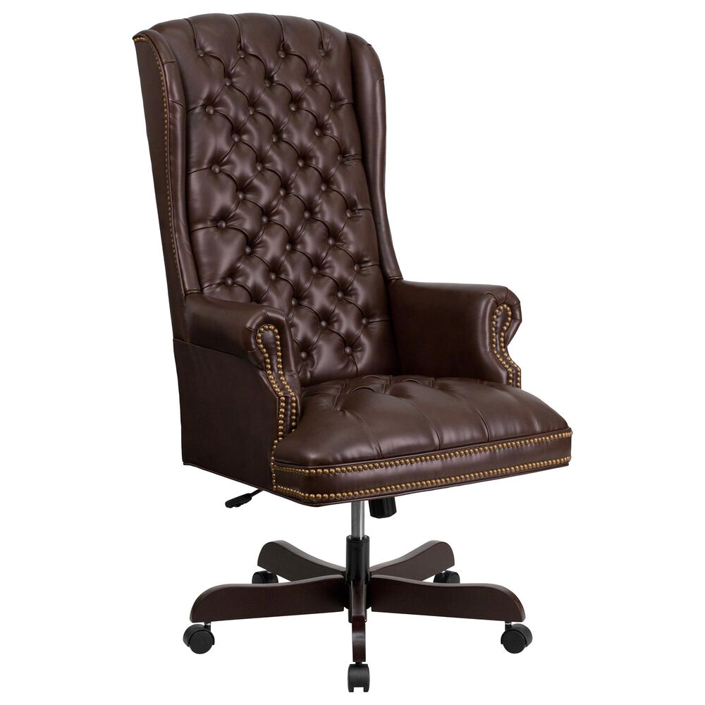 Flash Furniture Executive Swivel Chair in Brown, , large