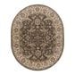 Surya Caesar CAE-1003 8" x 10" Oval Brown, Sage and Red Area Rug, , large