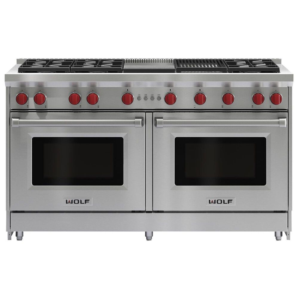Wolf 60" Professional Gas Range Double Oven, , large