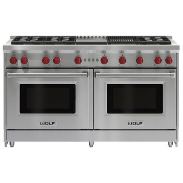 Wolf 60" Professional Gas Range Double Oven, , large