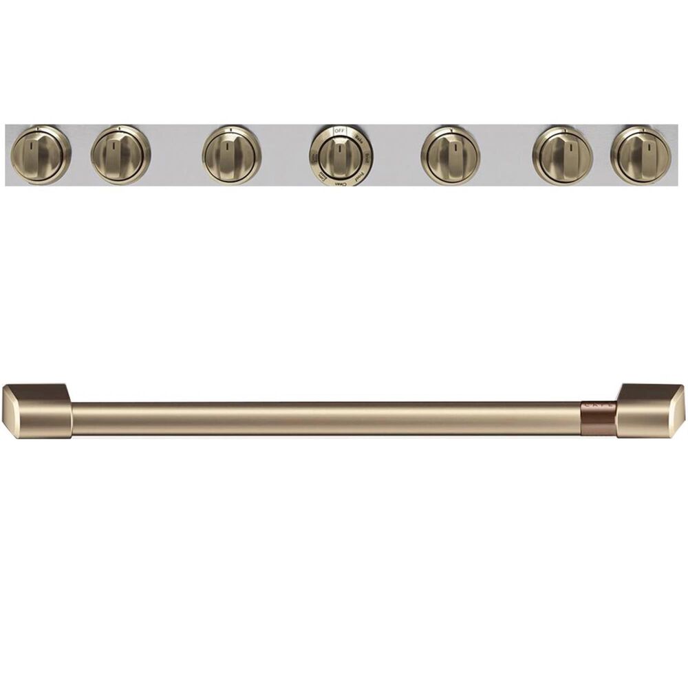 Cafe Handle and Knob Kit for Professional Range in Brushed Bronze, , large