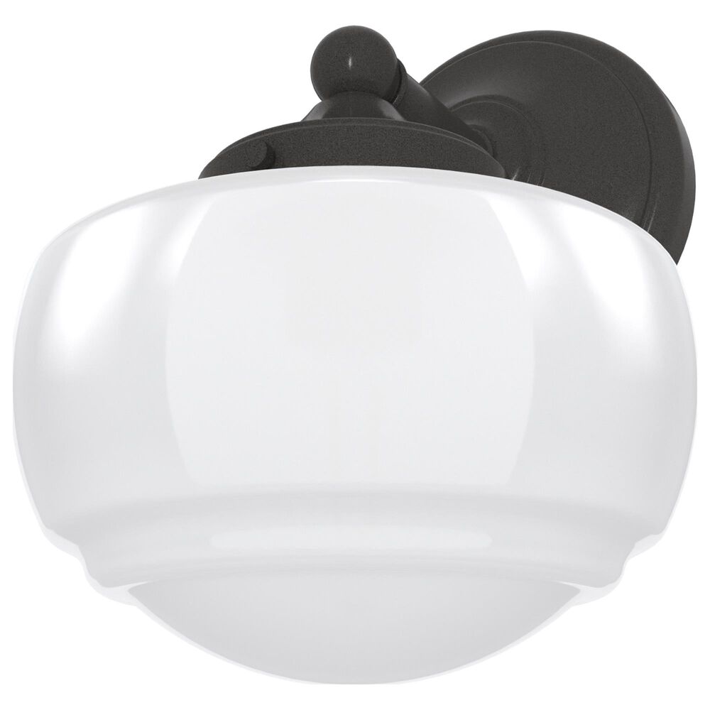 Hunter Saddle Creek 1-Light Sconce with White Shade in Noble Bronze, , large