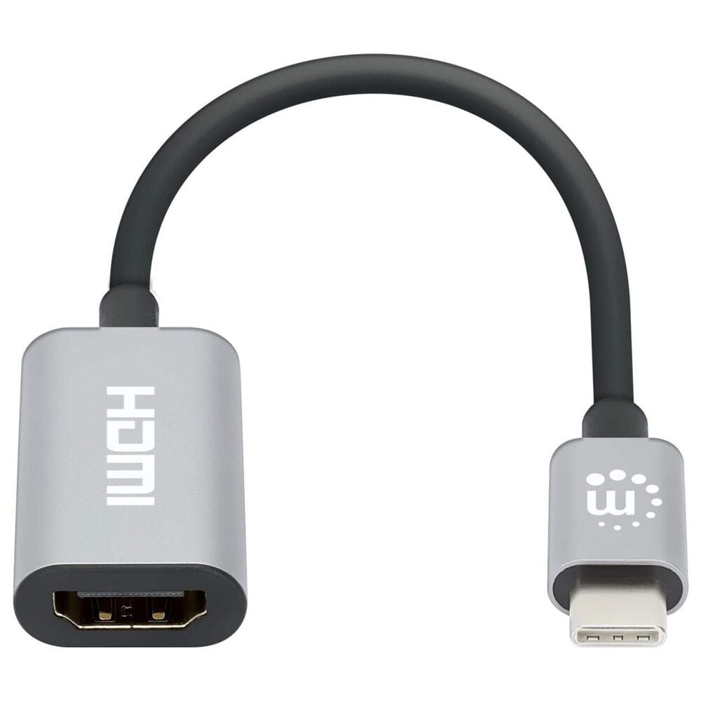Manhattan 4K USB-C to HDMI Adapter in Space Gray, , large