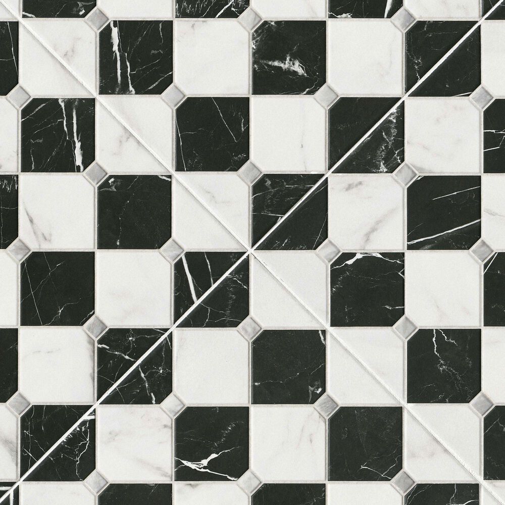 MS International Casa Tuxedo 17" x 17" Porcelain Tile, , large