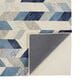 Feizy Arazad 2" x 3" Blue and Ivory Area Rug, , large