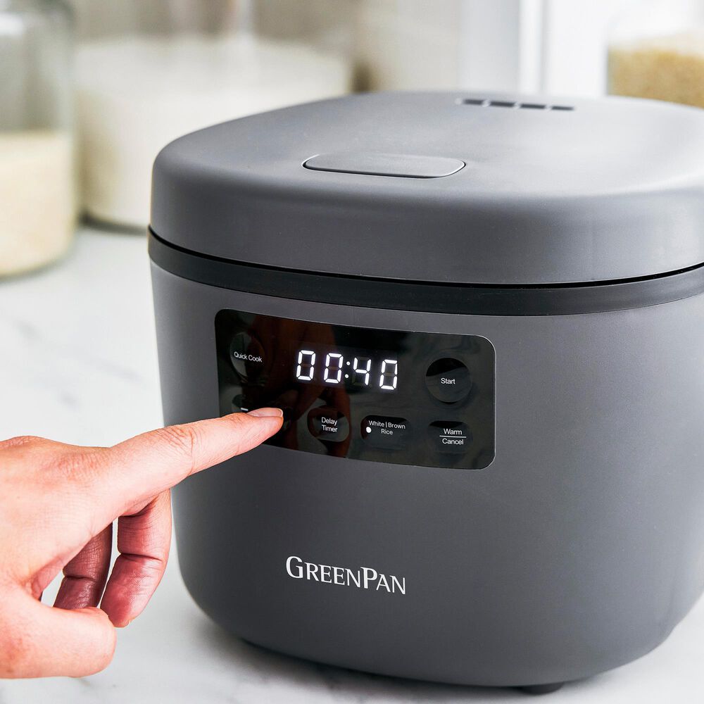 Green Pan Advanced 8-Cup Rice Cooker in Graphite, , large