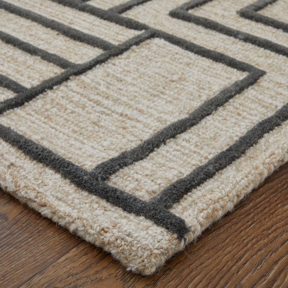 Feizy Gansett 8&#39; x 10&#39; Beige and Brown Area Rug, , large