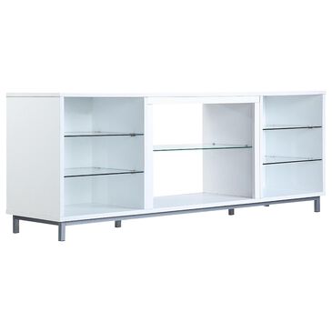 Dayton Brighton 60" TV Stand in White, , large