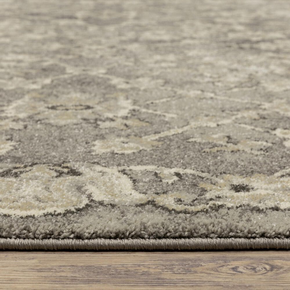 Oriental Weavers Florence Hialeah 1002E 2&#39;3&quot; x 7&#39;6&quot; Grey Runner, , large